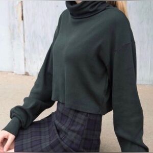 BRANDY MELVILLE Angela Turtleneck Rib Top